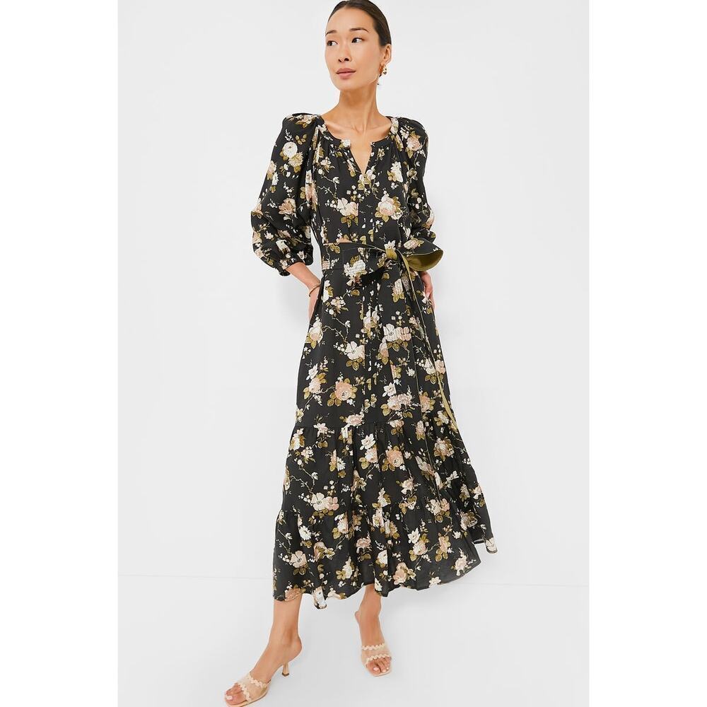 TUCKERNUCK Midnight Garden Lyles Dress Size XXS NWT Retail $298 Tuckernuck